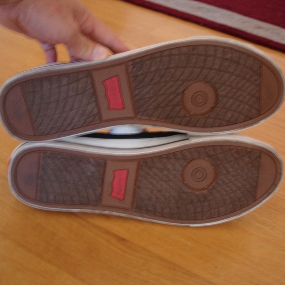 LEVI'S Size 12 Men's Black Denim Canvas Low Tops - Picture 7 of 8